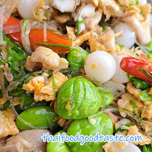 ผัดสามเหม็น-อาหารถวายพระ
